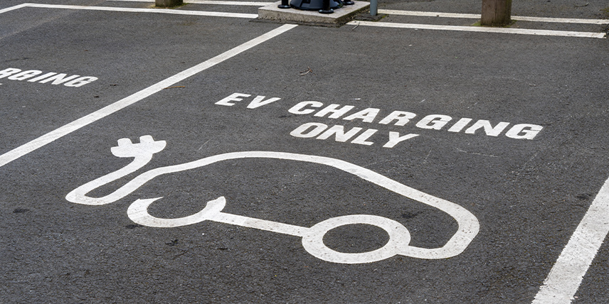 EV charger parking spot